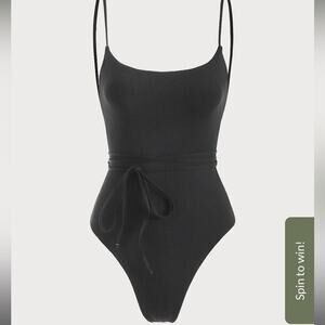 Berlook Backless Tie One-Piece Swimsuit